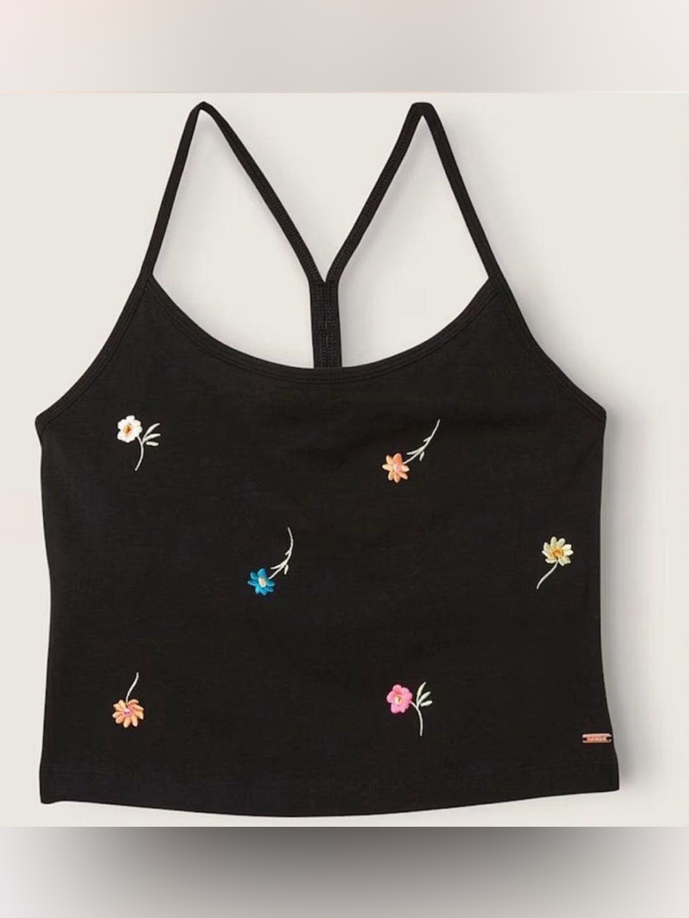 PINK Victoria’s Secret Embroidered Floral Cami w/ Built in Bra